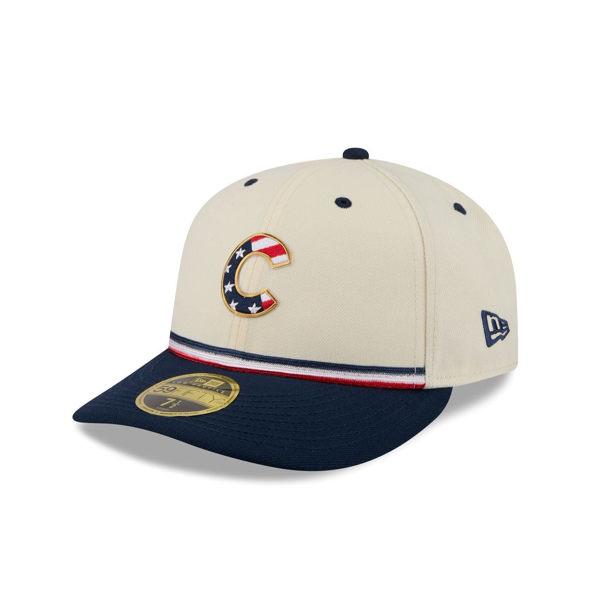 Chicago Cubs Independence Day 2026 Low Profile 59FIFTY Fitted Hat