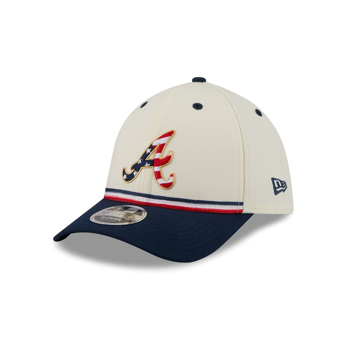 Atlanta Braves Independence Day 2026 39THIRTY M-Crown Stretch Fit Hat