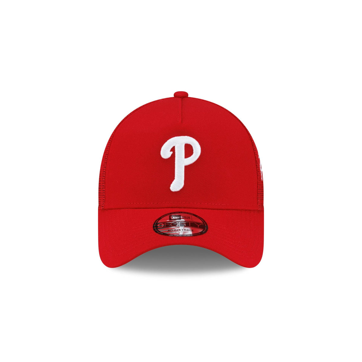 Philadelphia Phillies Side Script 9FORTY A-Frame Trucker Hat
