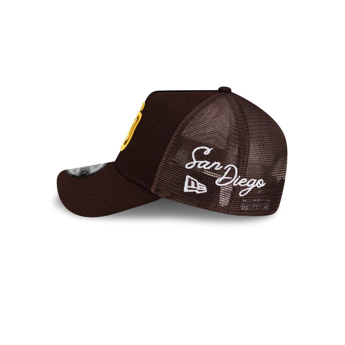 San Diego Padres Side Script 9FORTY A-Frame Trucker Hat