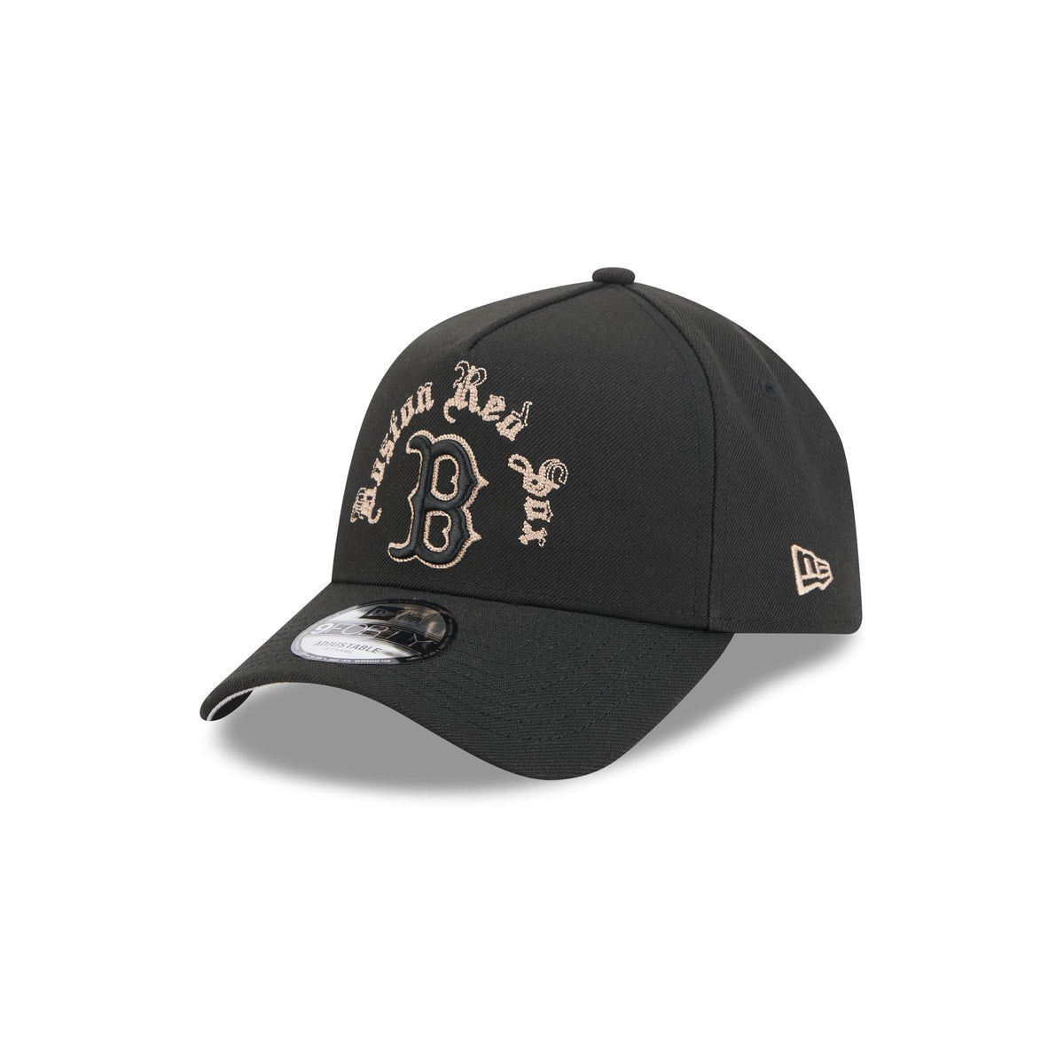 Boston Red Sox Gothic Lettering 9FORTY A-Frame Snapback Hat