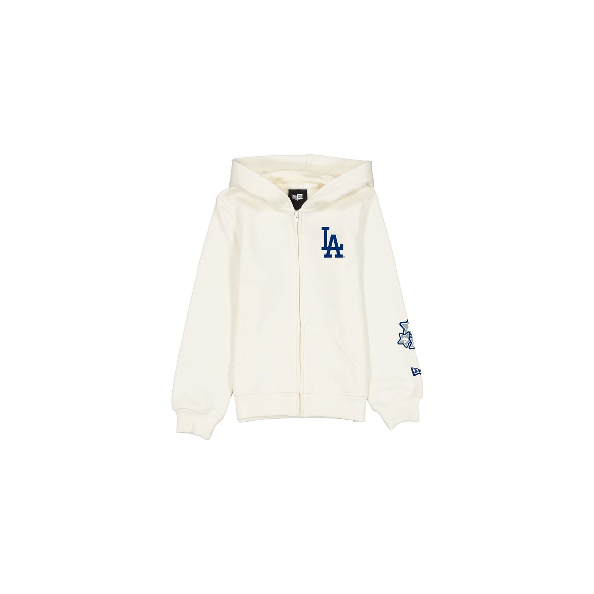 Los Angeles Dodgers Girls Chrome White Full-Zip Hoodie