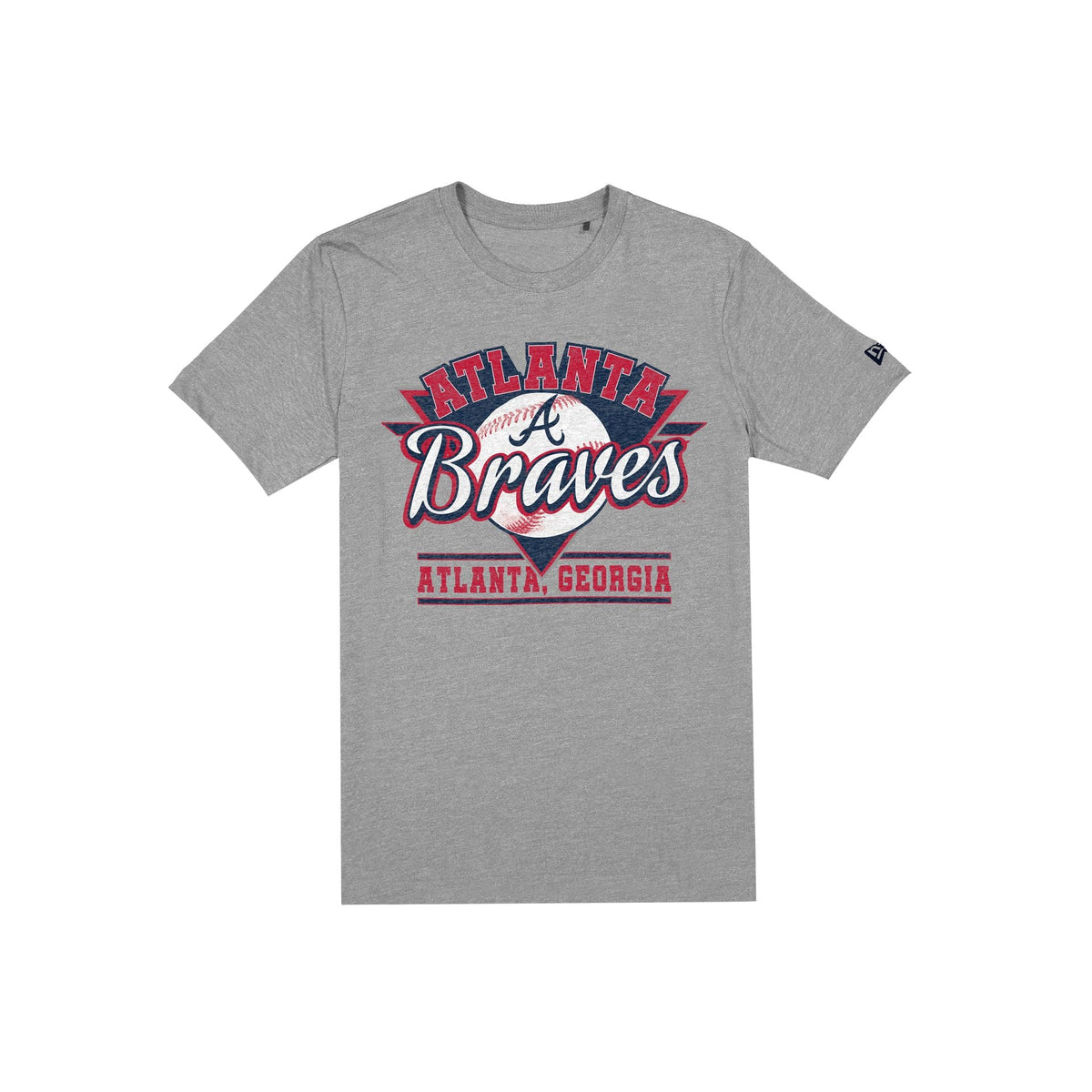 Atlanta Braves Bold Heather Gray T-Shirt