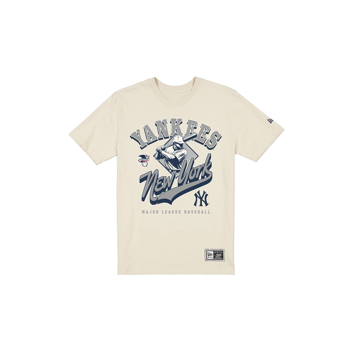 New York Yankees Throwback Batter Chrome White T-Shirt