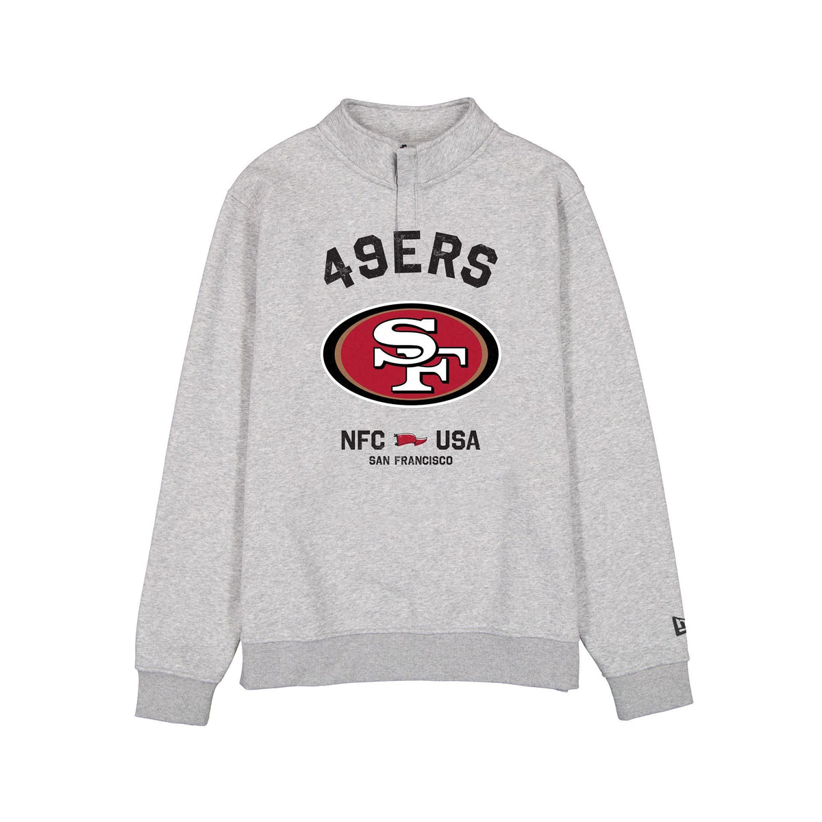 San Francisco 49ers Heather Gray Quarter Zip
