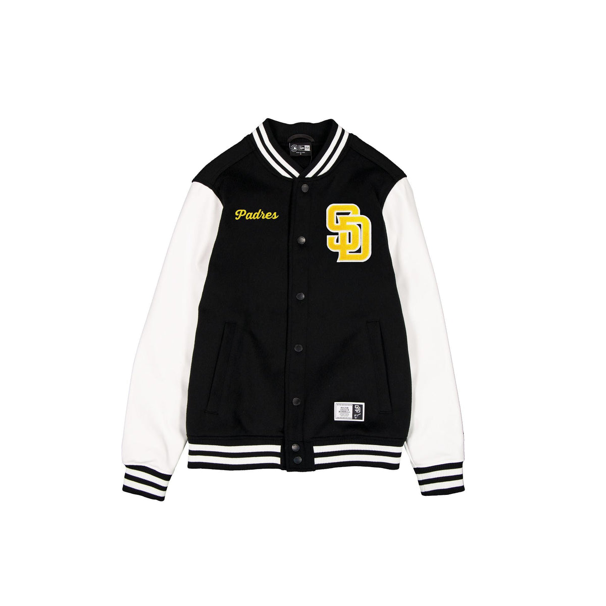 San Diego Padres Black & White Varsity Jacket