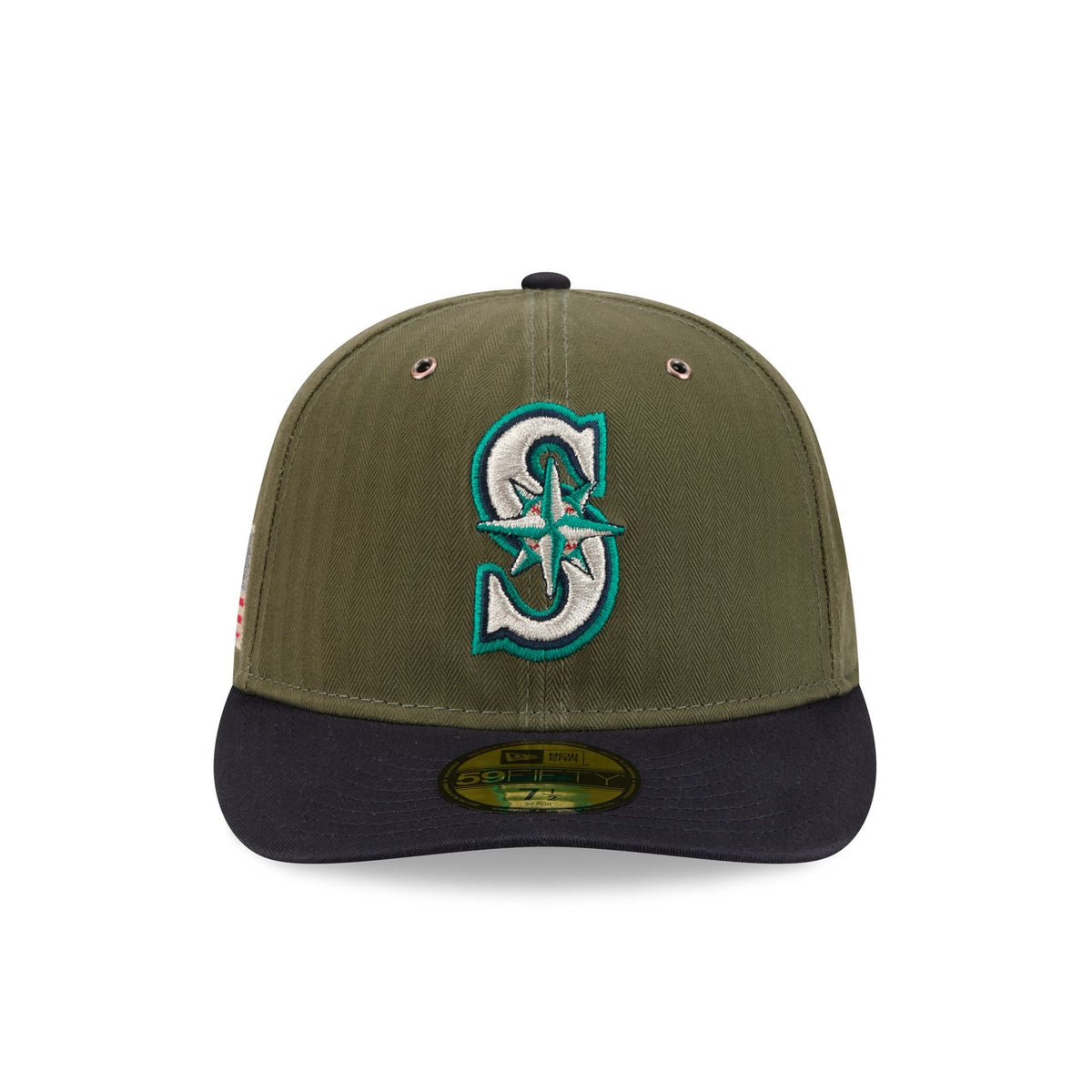 Seattle Mariners Three Looms American Herringbone 59FIFTY Fitted Hat