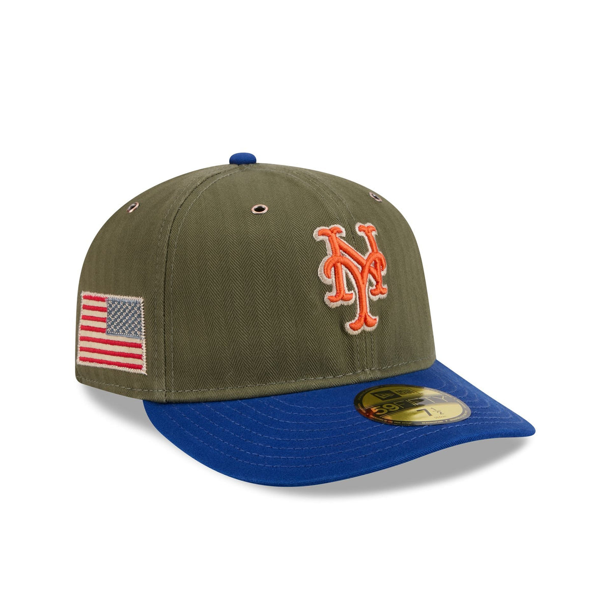 New York Mets Three Looms American Herringbone 59FIFTY Fitted Hat