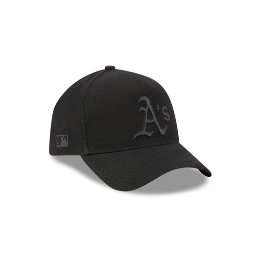 Athletics Waxed Canvas Black 59FORTY A-Frame Fitted Hat