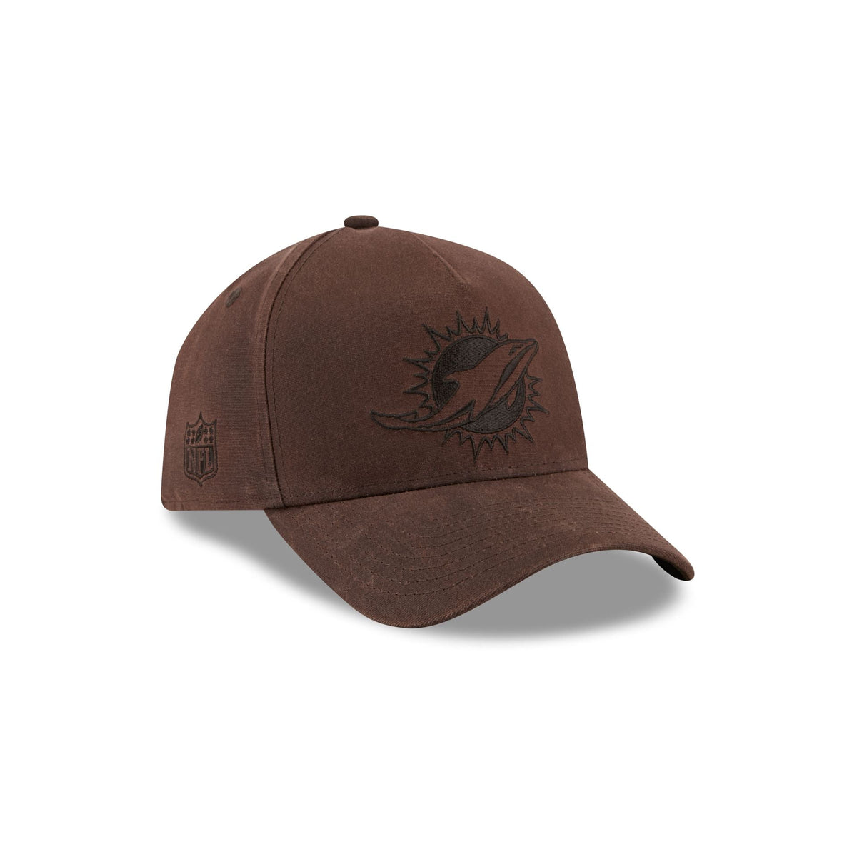 Miami Dolphins Waxed Canvas Brown 59FORTY A-Frame Fitted Hat