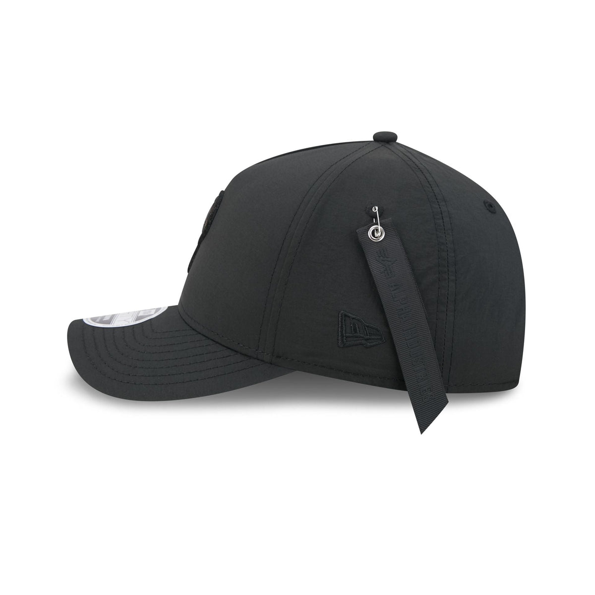 Alpha Industries x Philadelphia Phillies Nylon Black 9FORTY M-Crown A-Frame Snapback Hat