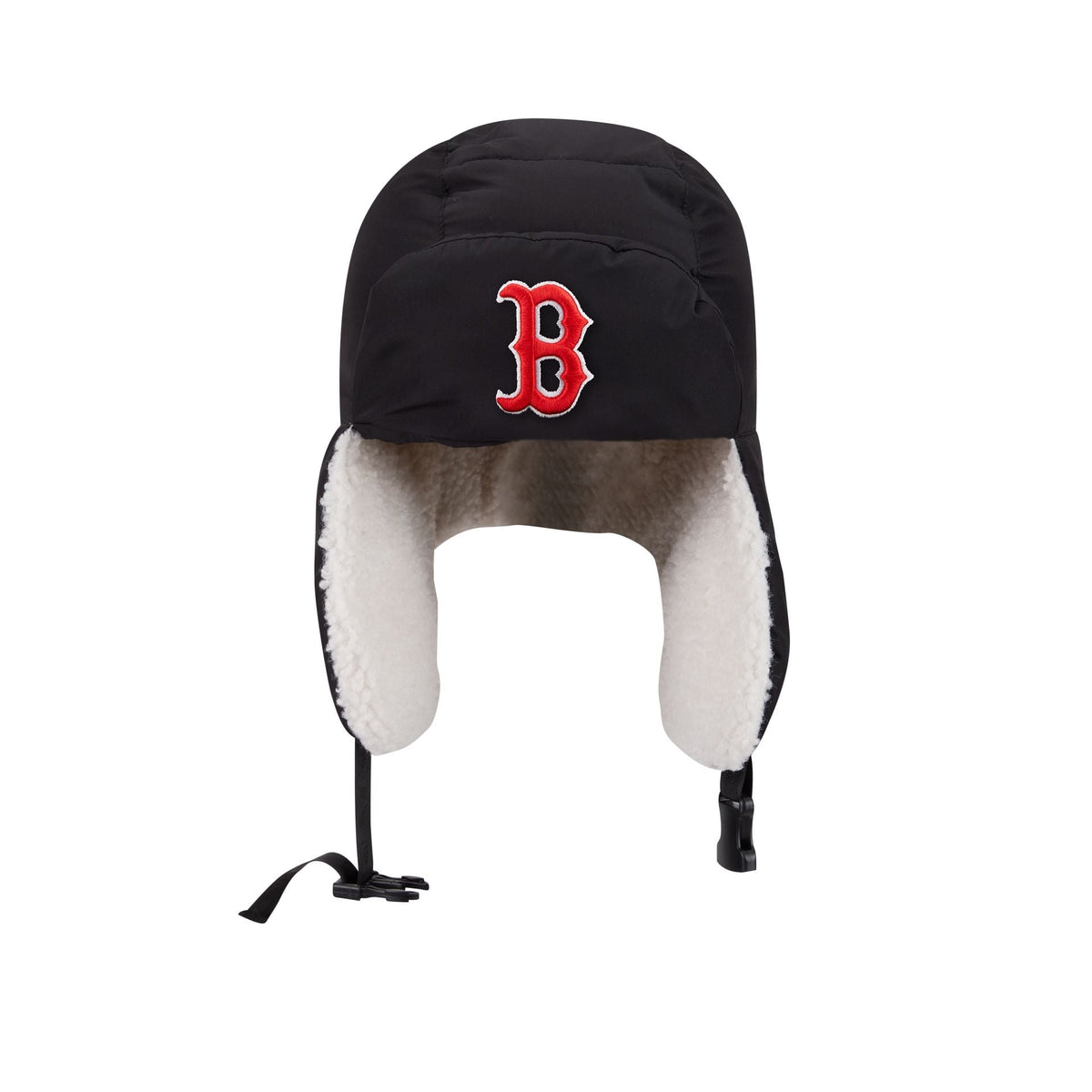 Alpha Industries x Boston Red Sox Black Puffer Trapper Hat