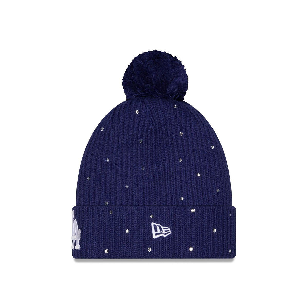 Los Angeles Dodgers Women's Rhinestone Pom Knit Hat