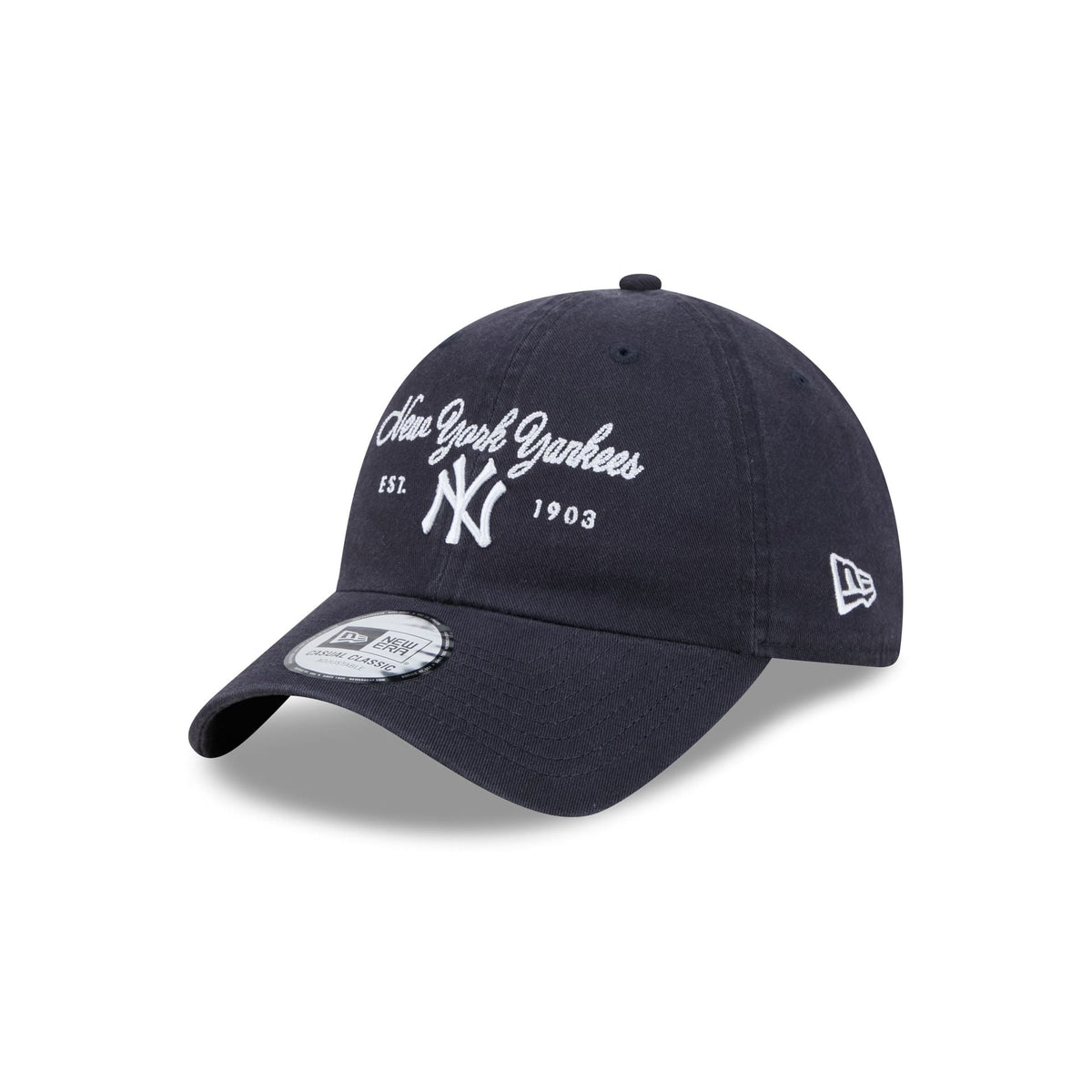 New York Yankees Script Wordmark Casual Classic Adjustable Hat