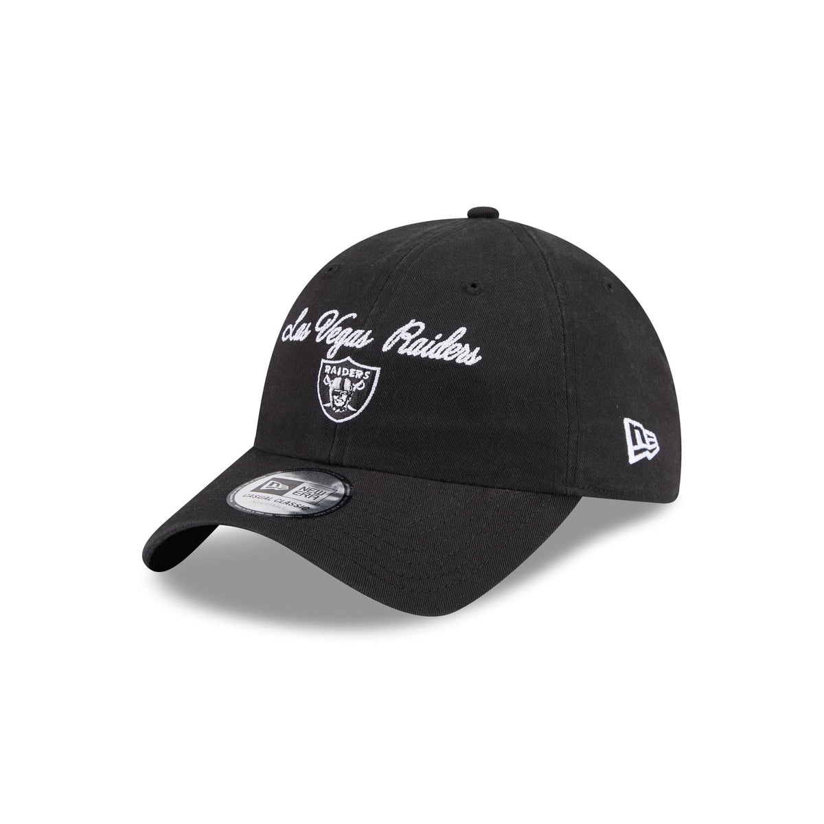 Las Vegas Raiders Script Wordmark Casual Classic Adjustable Hat