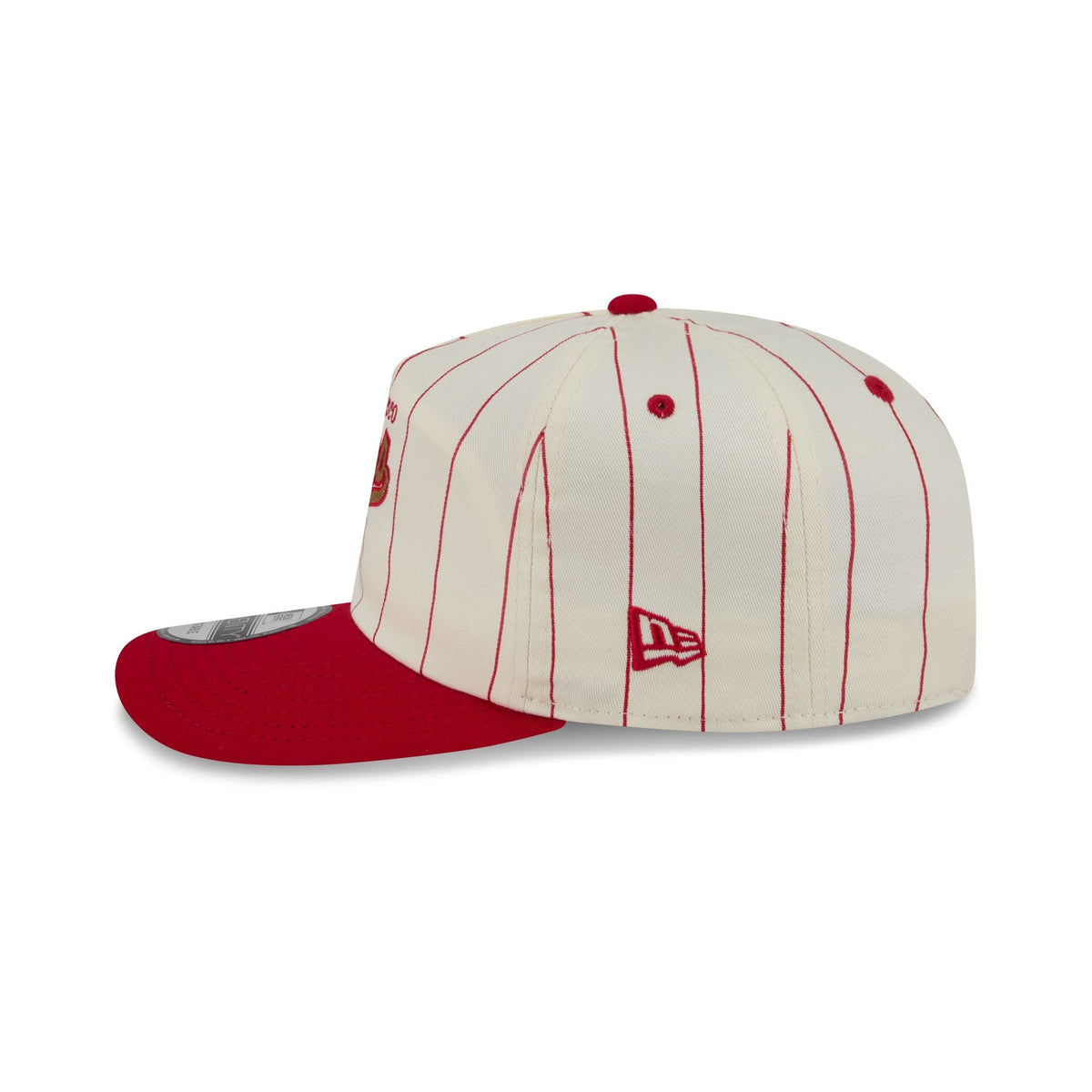 San Francisco 49ers Chrome White Pinstripe 19TWENTY Snapback Hat