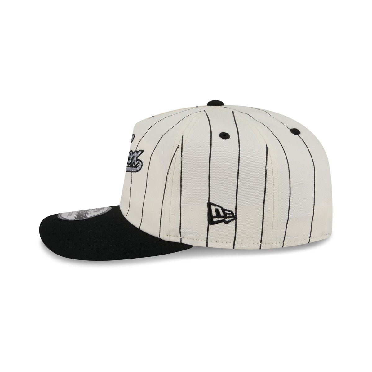 Chicago White Sox Chrome White Pinstripe 19TWENTY Snapback Hat