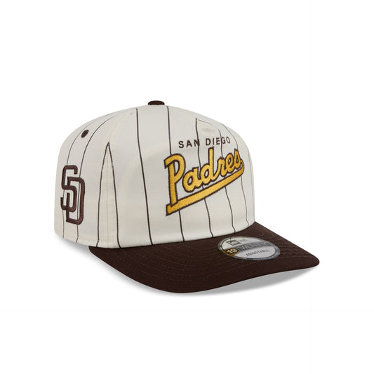 San Diego Padres Chrome White Pinstripe 19TWENTY Snapback Hat
