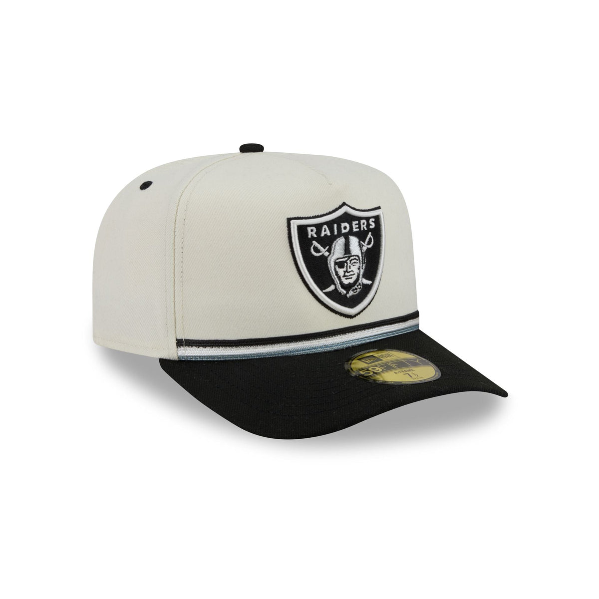 Las Vegas Raiders Vintage Stripe 59FIFTY A-Frame Fitted Hat