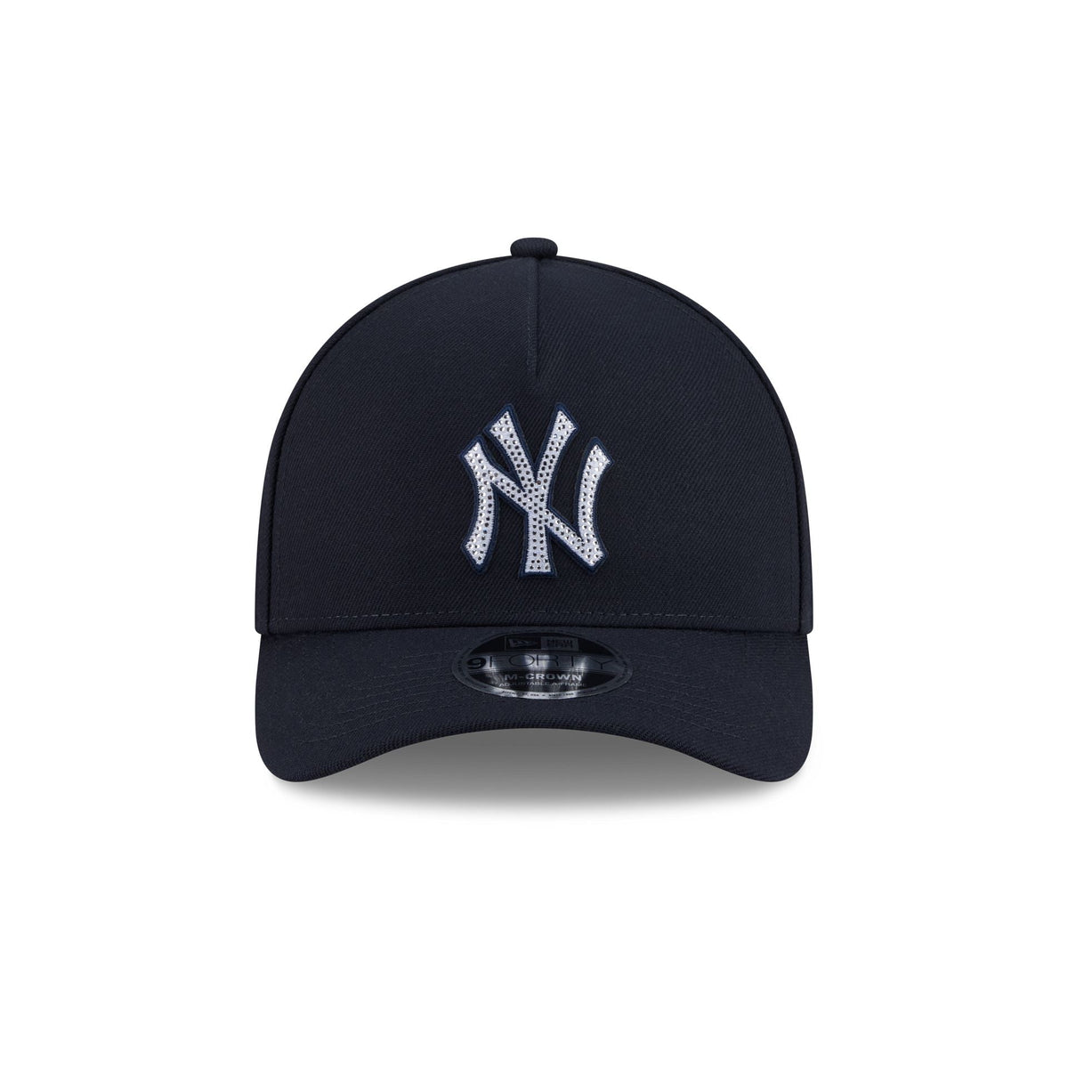 New York Yankees Rhinestone Patch 9FORTY M-Crown A-Frame Snapback Hat