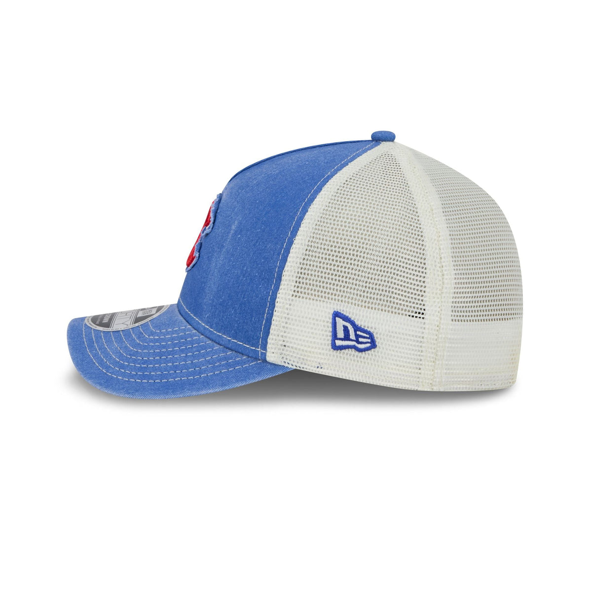 Chicago Cubs Frayed Logo 9FORTY M-Crown A-Frame Trucker Hat