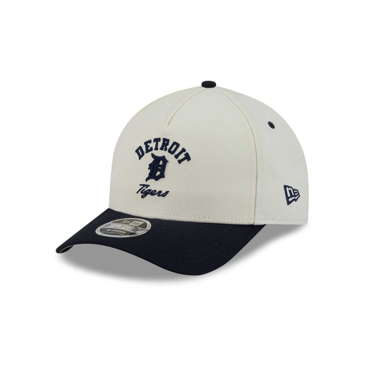 Detroit Tigers Arched Graphic Chrome White 9FORTY M-Crown A-Frame Snapback Hat