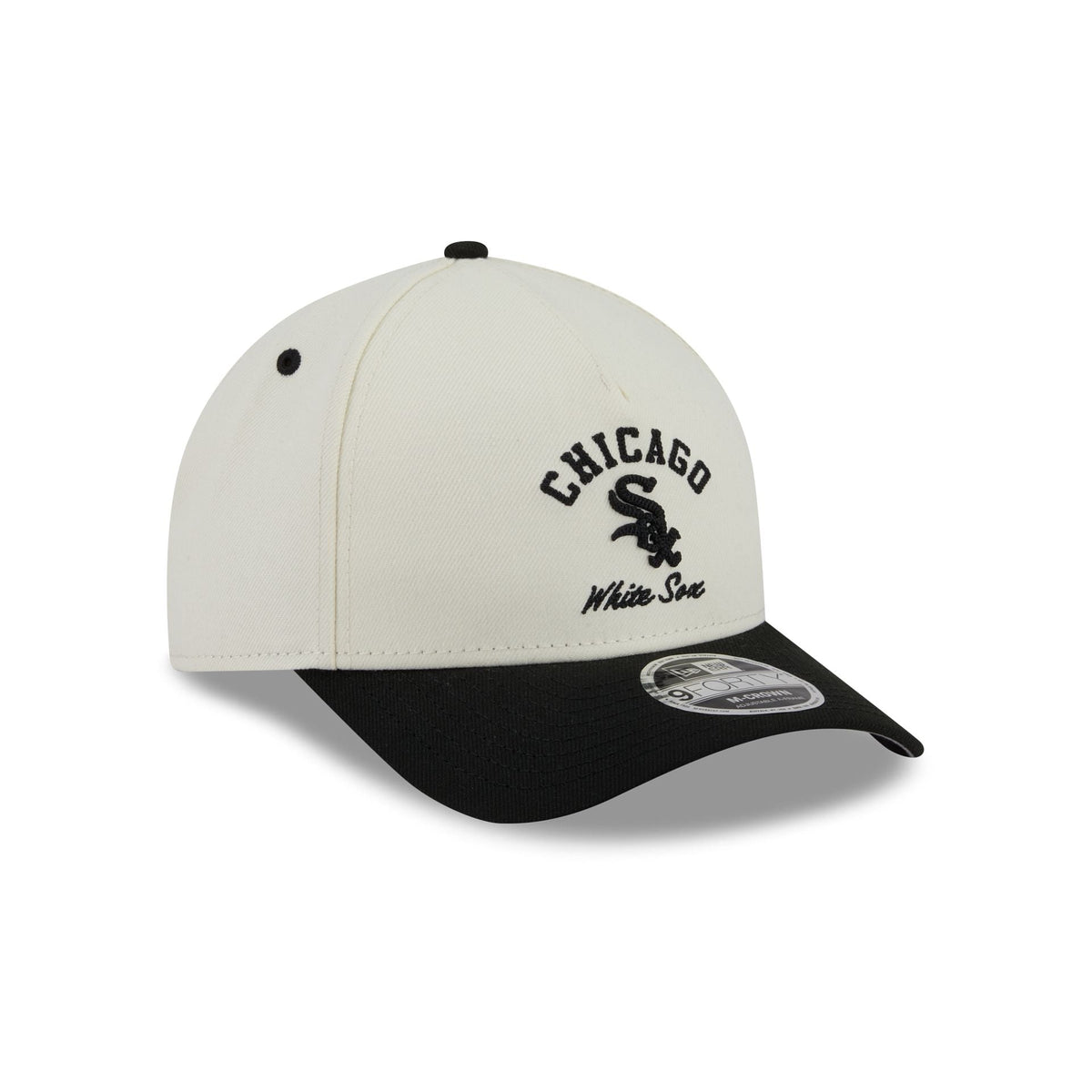 Chicago White Sox Arched Graphic Chrome White 9FORTY M-Crown A-Frame Snapback Hat