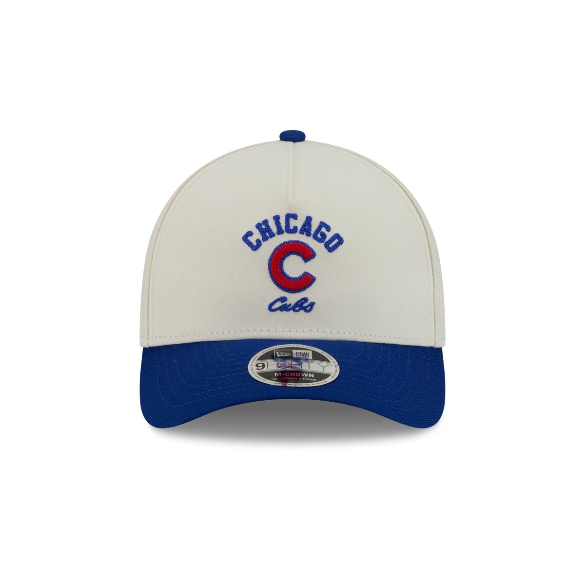 Chicago Cubs Arched Graphic Chrome White 9FORTY M-Crown A-Frame Snapback Hat