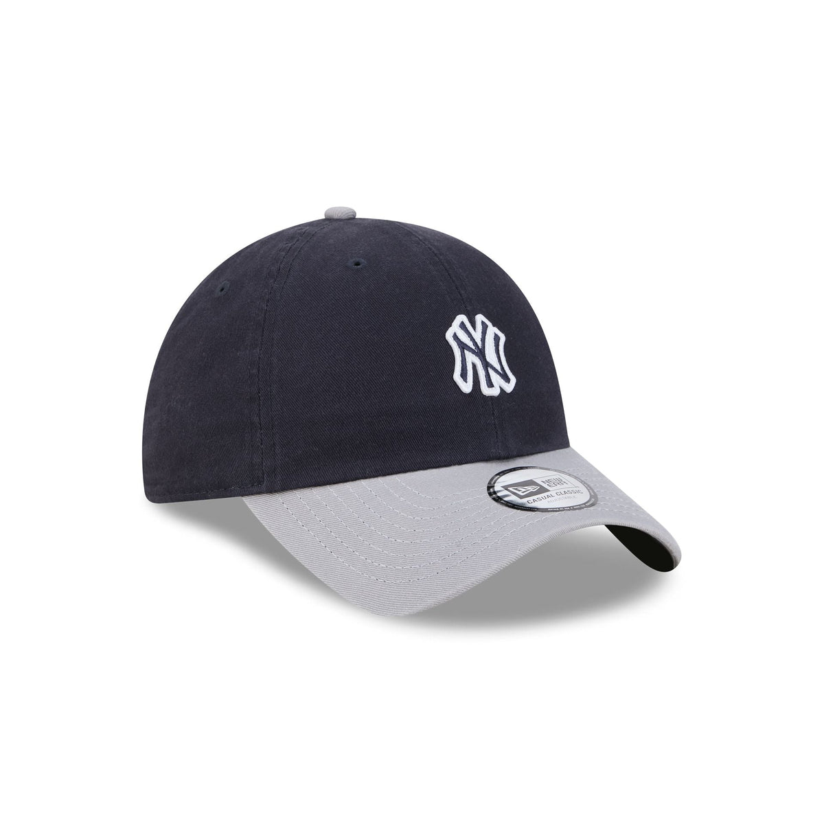 New York Yankees Mini Logo Two Tone Casual Classic Adjustable Hat