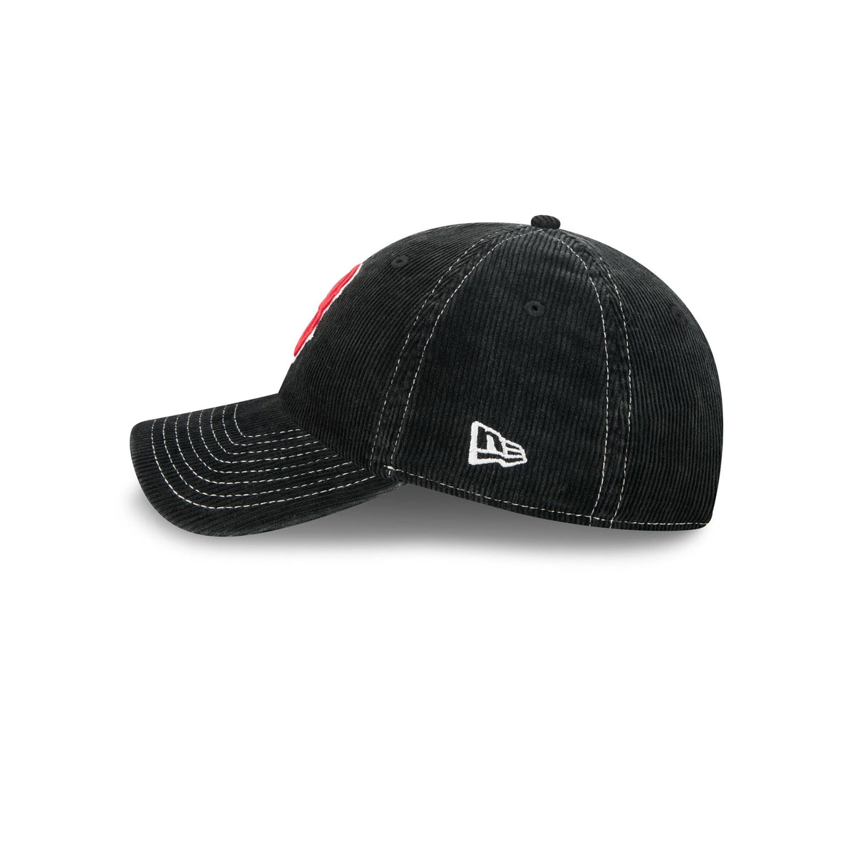 Boston Red Sox Washed Black Corduroy Casual Classic Adjustable Hat