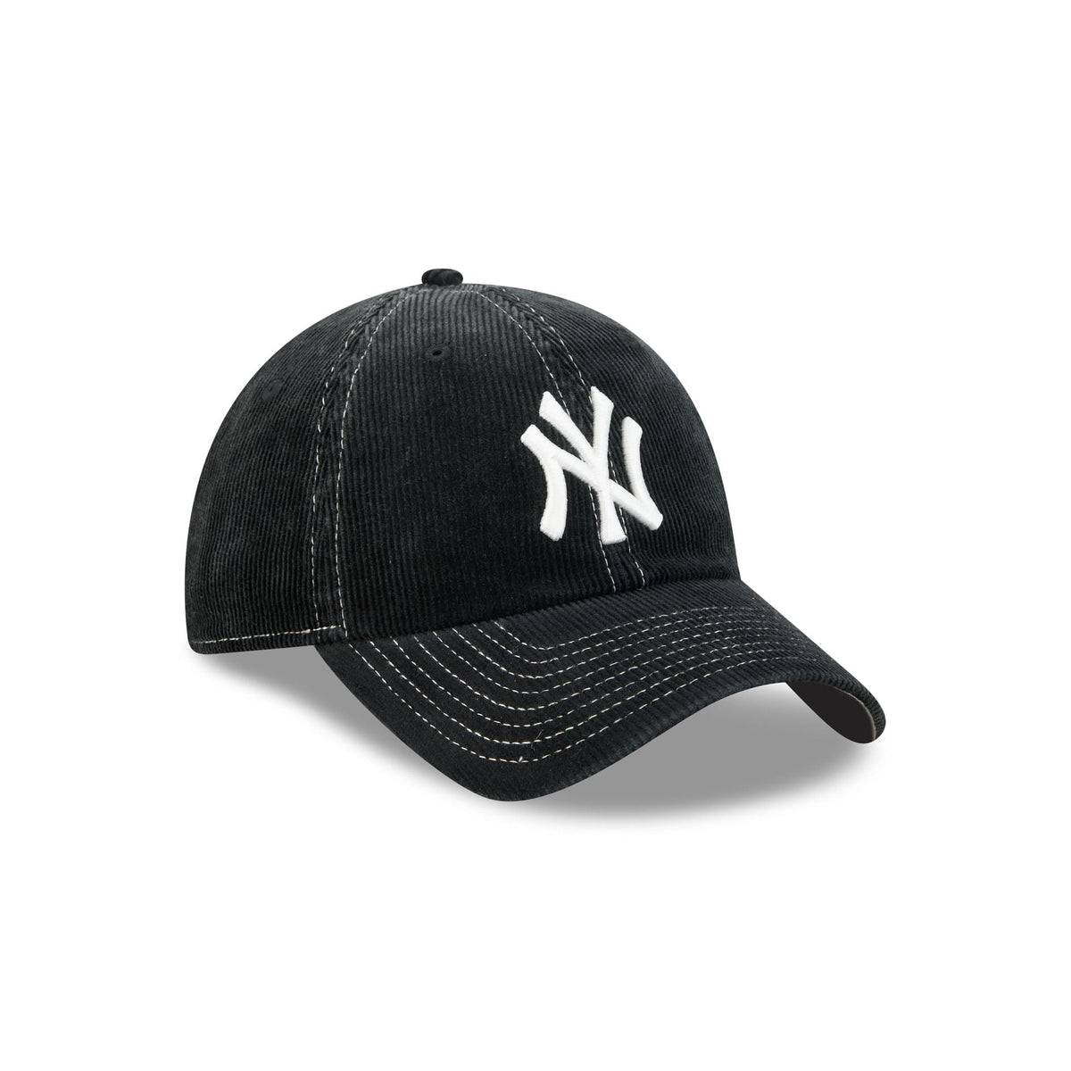 New York Yankees Washed Black Corduroy Casual Classic Adjustable Hat