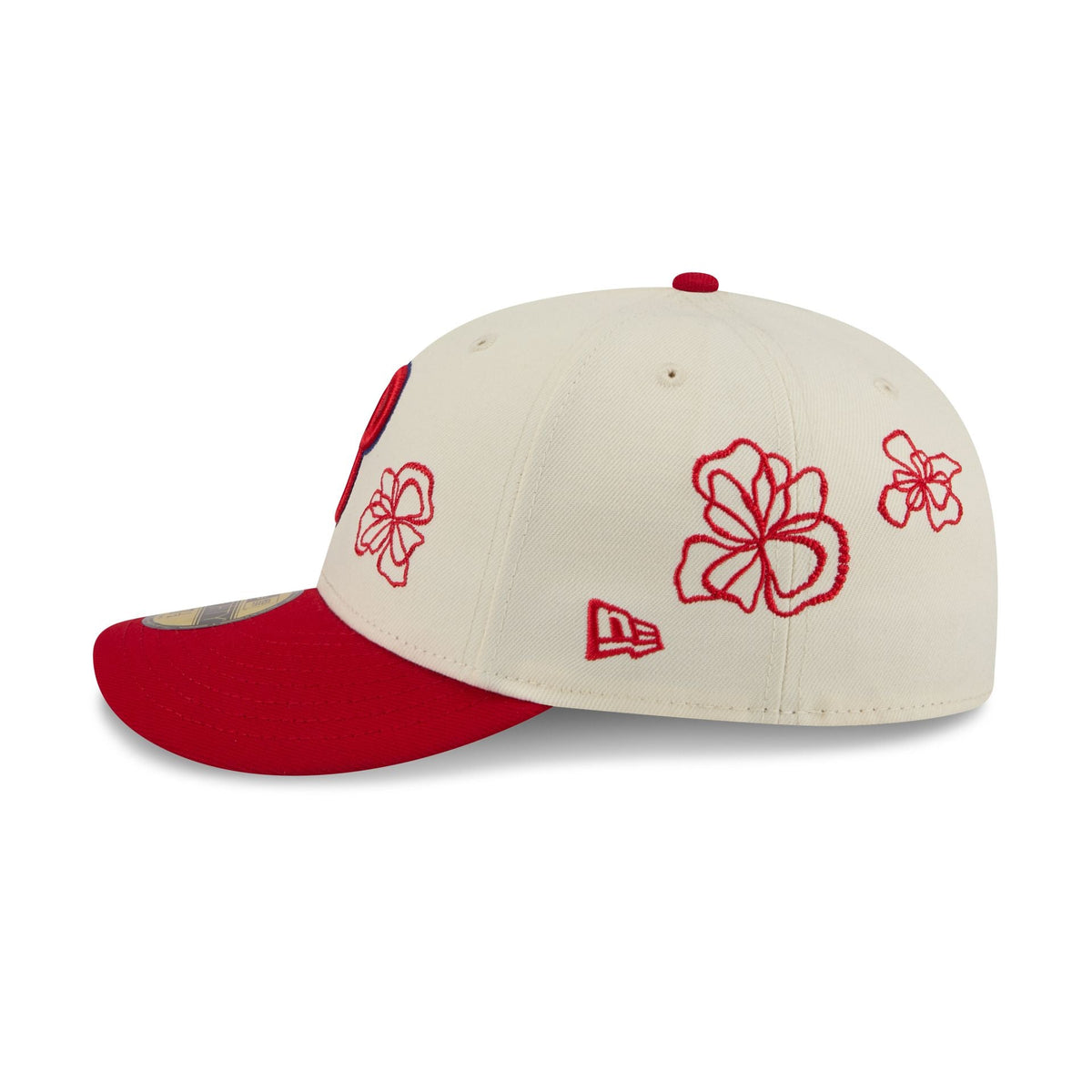 Philadelphia Phillies Floral Outline 59FIFTY Fitted Hat