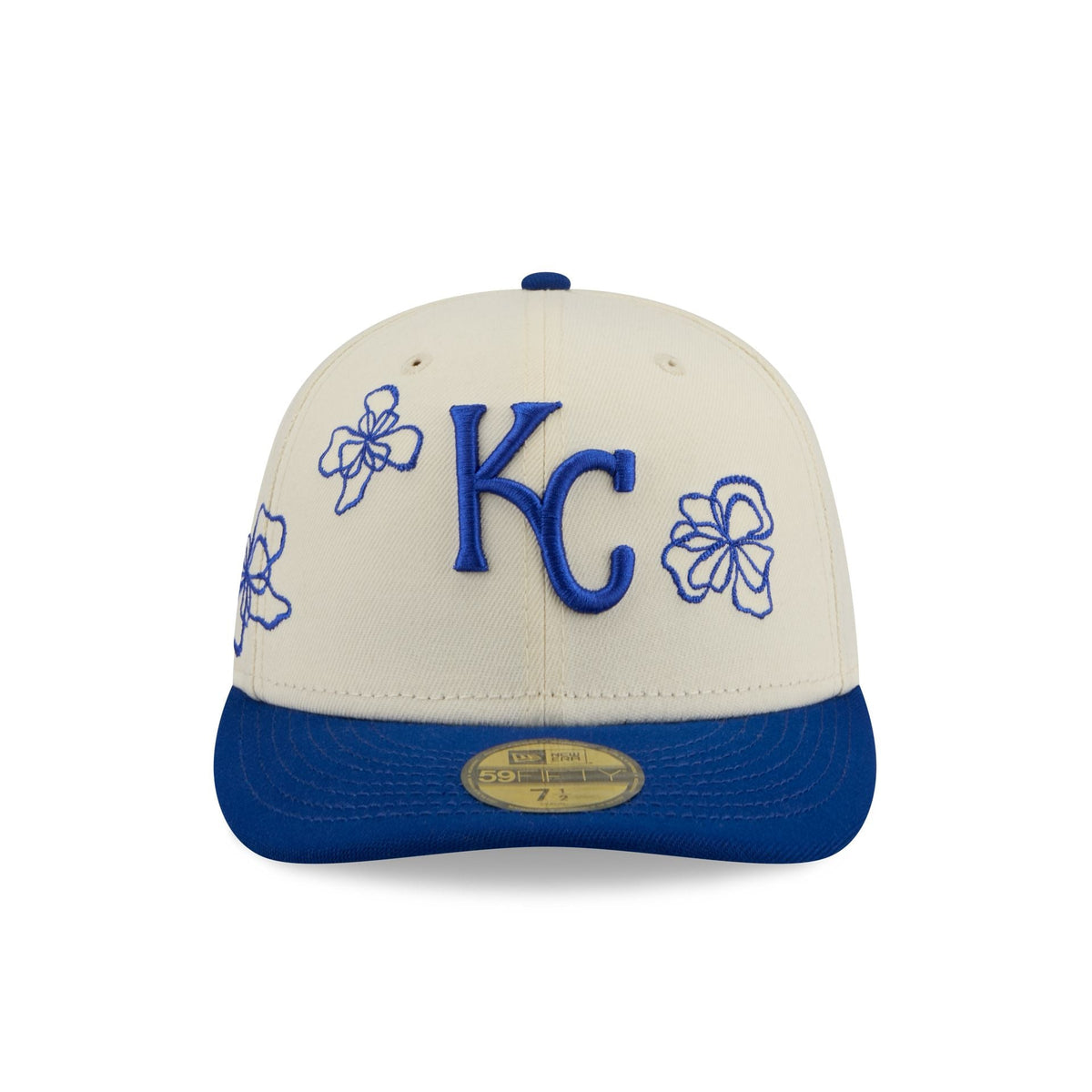 Kansas City Royals Floral Outline 59FIFTY Fitted Hat