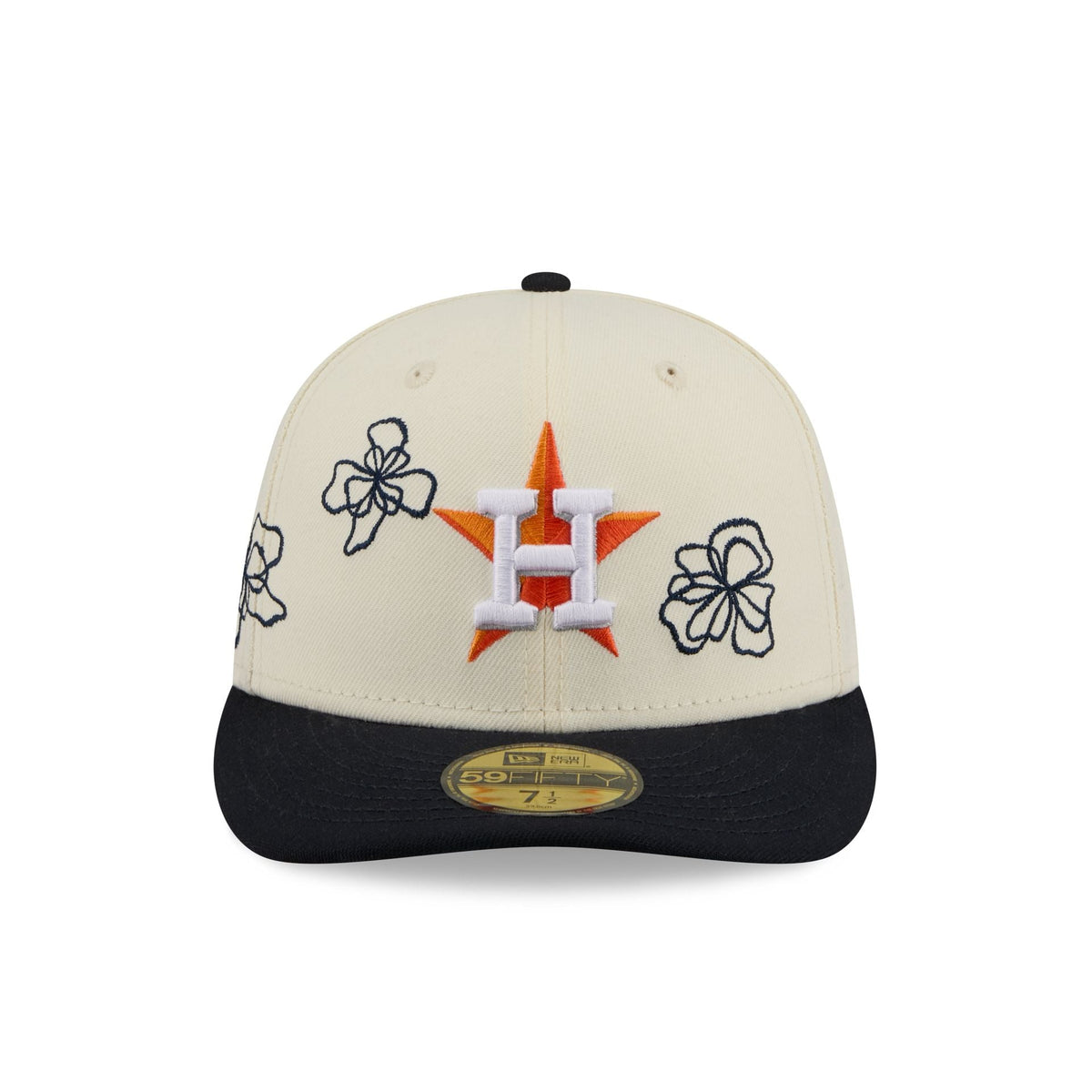 Houston Astros Floral Outline 59FIFTY Fitted Hat