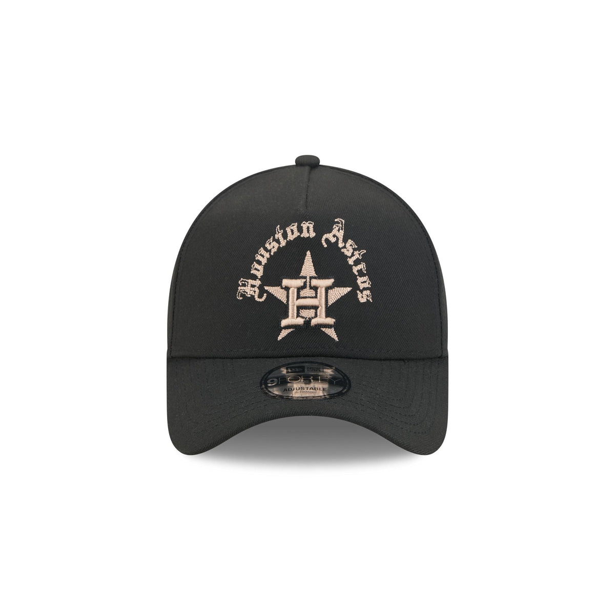 Houston Astros Gothic Lettering 9FORTY A-Frame Snapback Hat