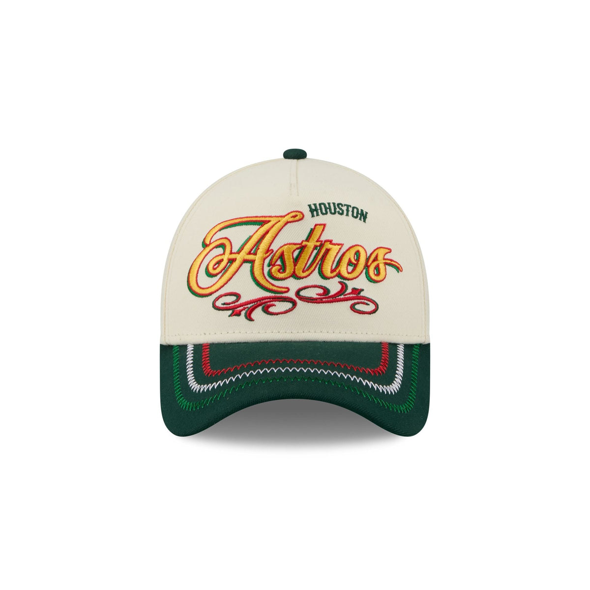 Houston Astros Cinco de Mayo Chrome White 9FORTY A-Frame Snapback Hat