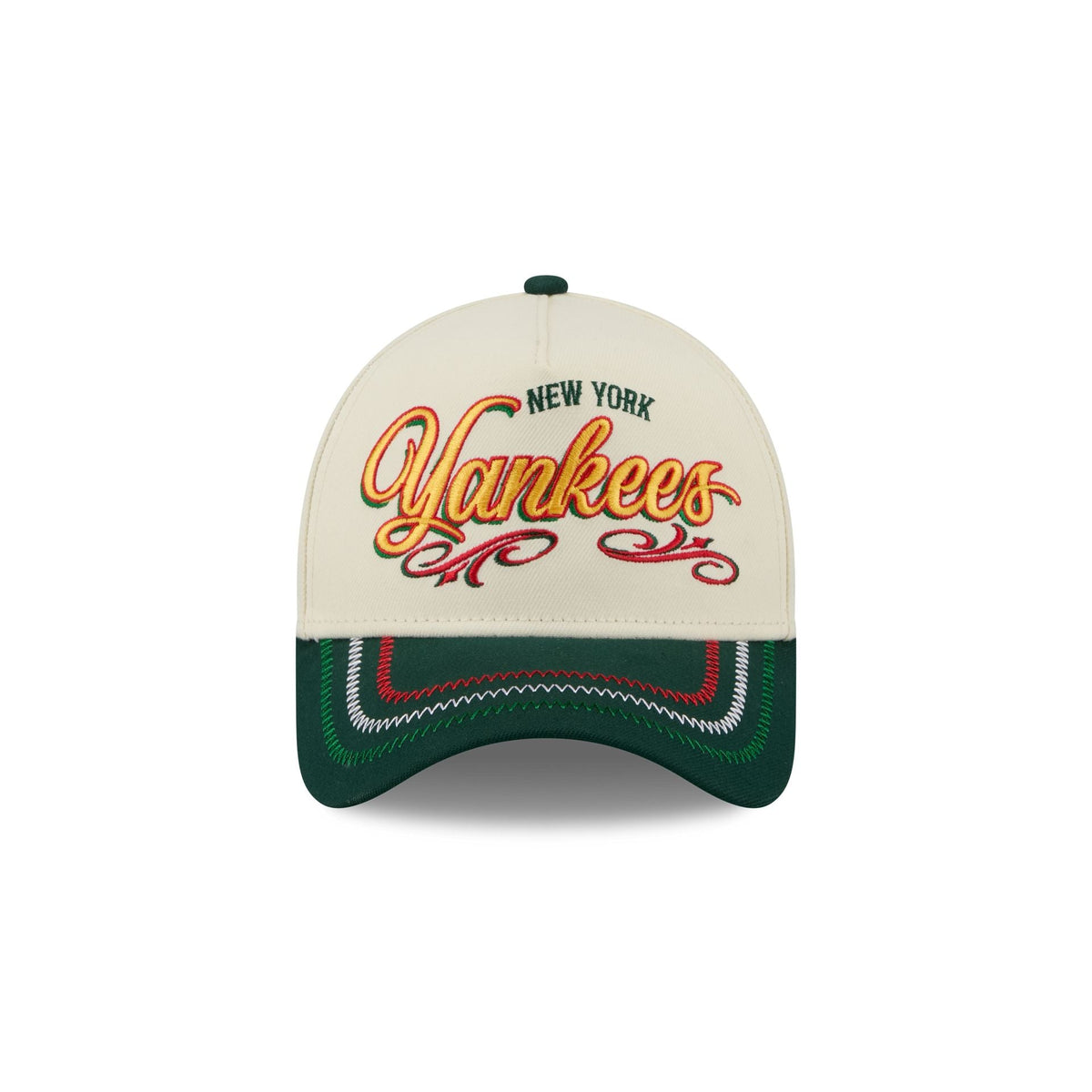 New York Yankees Cinco de Mayo Chrome White 9FORTY A-Frame Snapback Hat