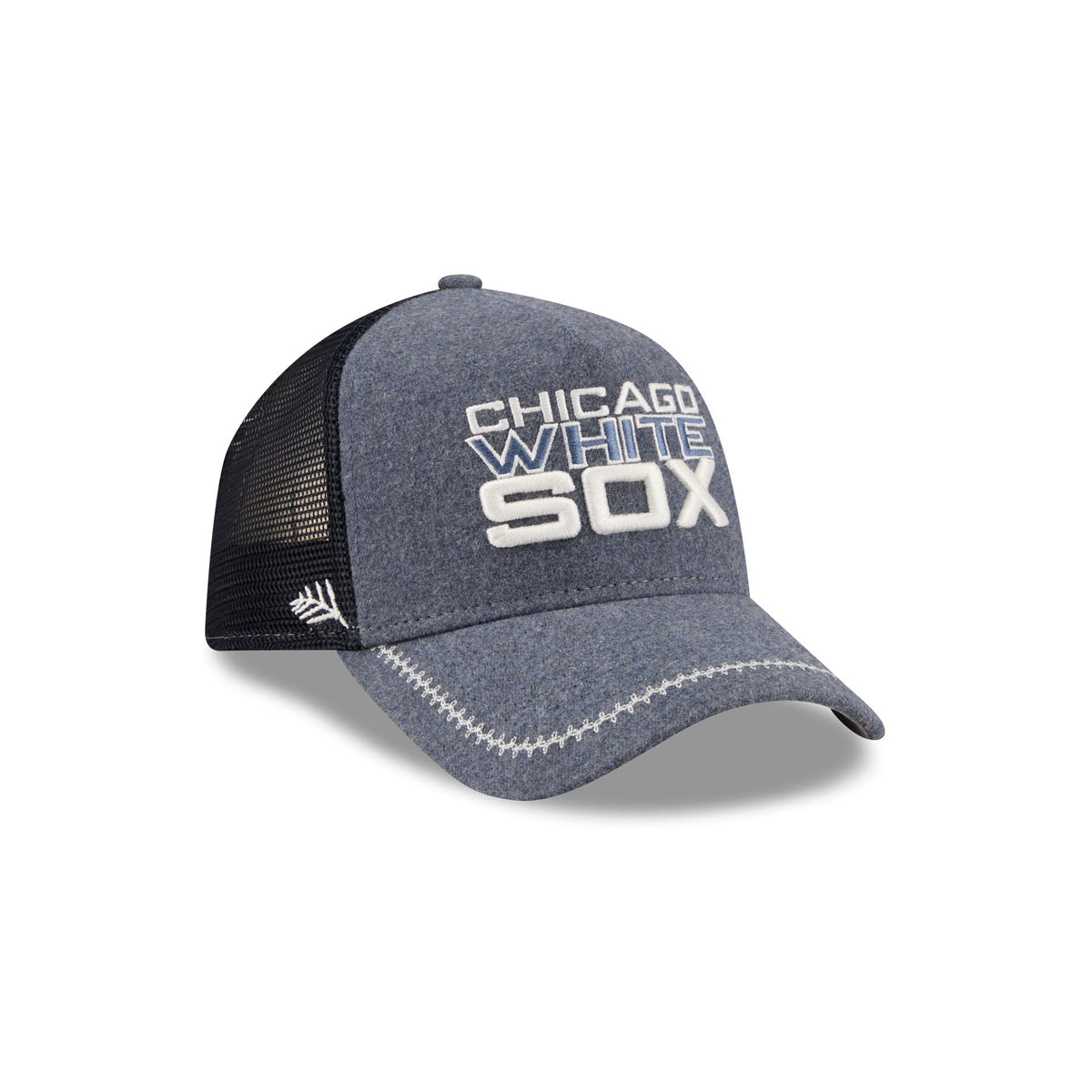 Chicago White Sox Navy Brushed Chambray 9FORTY A-Frame Trucker Hat