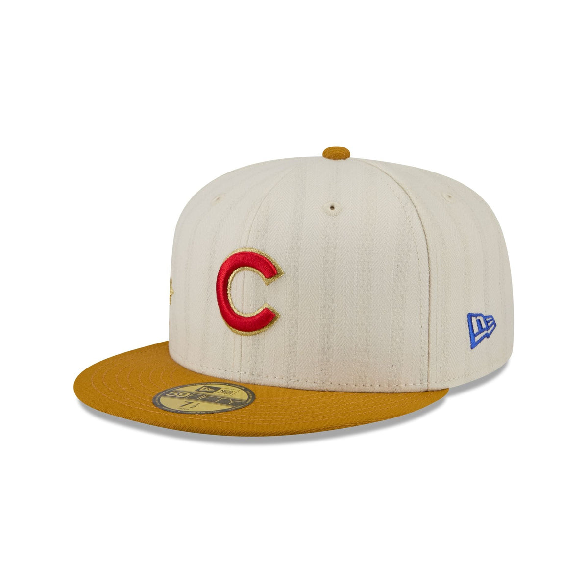 Chicago Cubs Chrome Herringbone 59FIFTY Fitted Hat