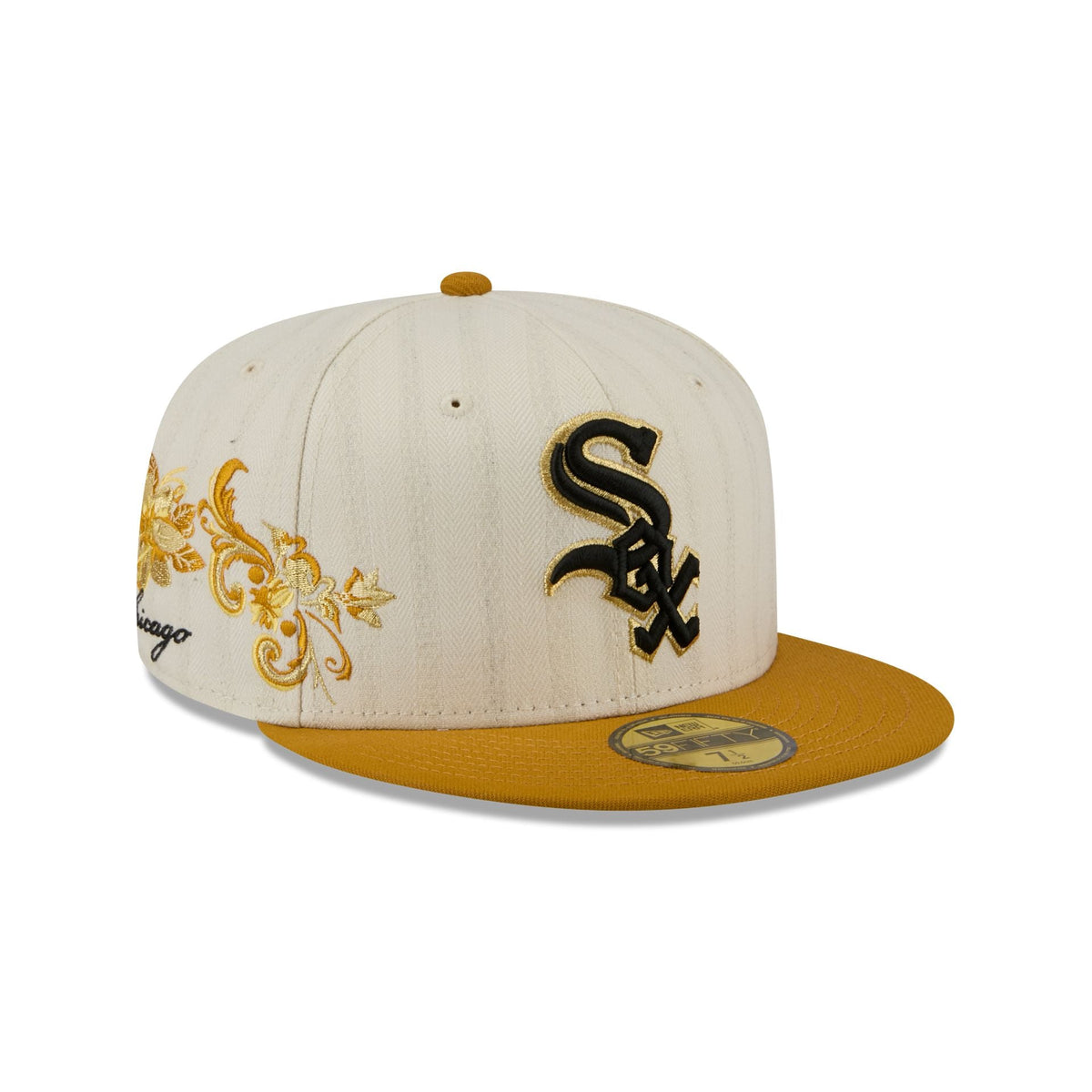 Chicago White Sox Chrome Herringbone 59FIFTY Fitted Hat