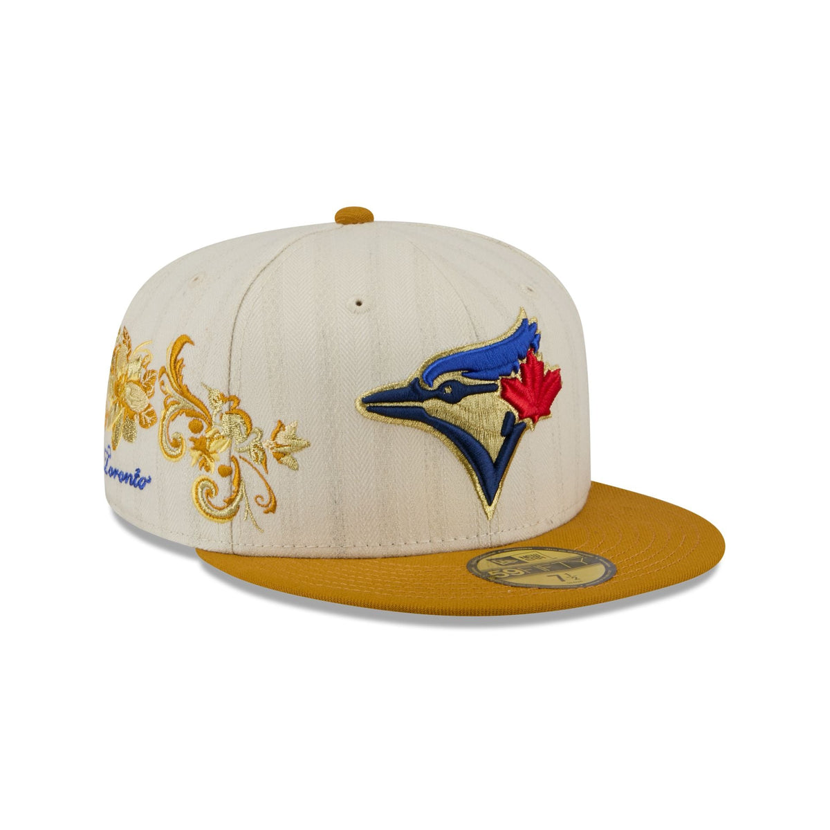 Toronto Blue Jays Chrome Herringbone 59FIFTY Fitted Hat