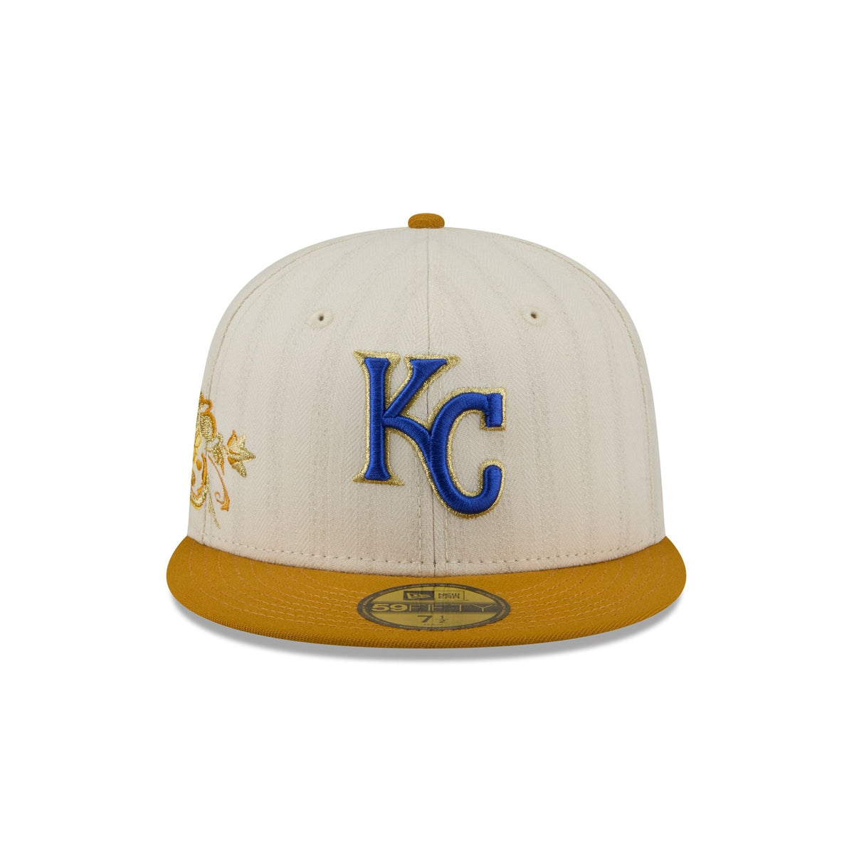 Kansas City Royals Chrome Herringbone 59FIFTY Fitted Hat