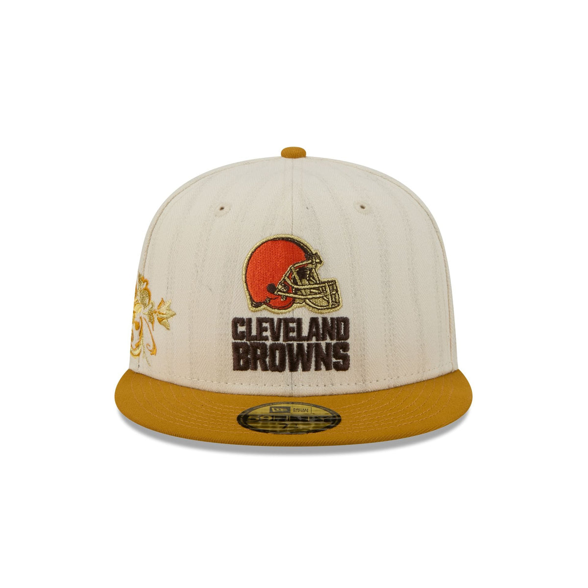 Cleveland Browns Chrome Herringbone 59FIFTY Fitted Hat