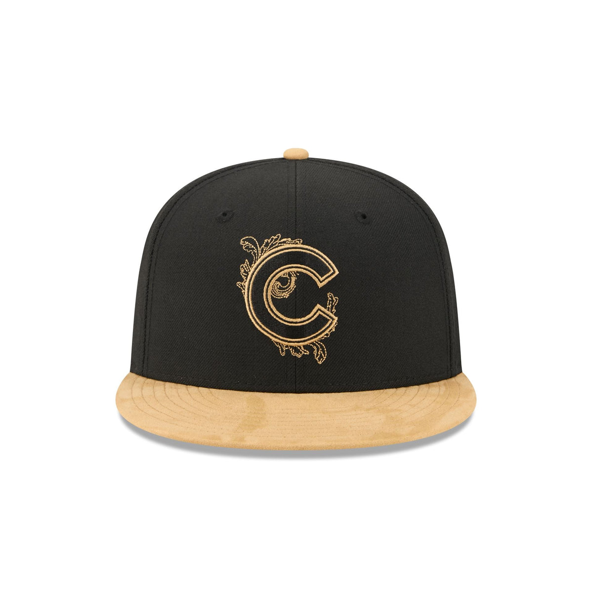Chicago Cubs Black Wool 59FIFTY Fitted Hat
