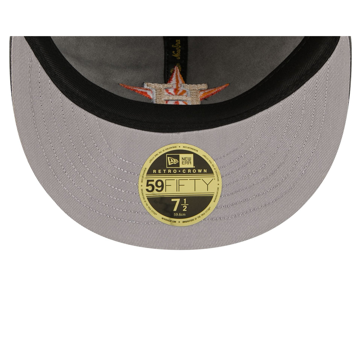 Houston Astros Visor Stitch Retro Crown 59FIFTY Fitted Hat
