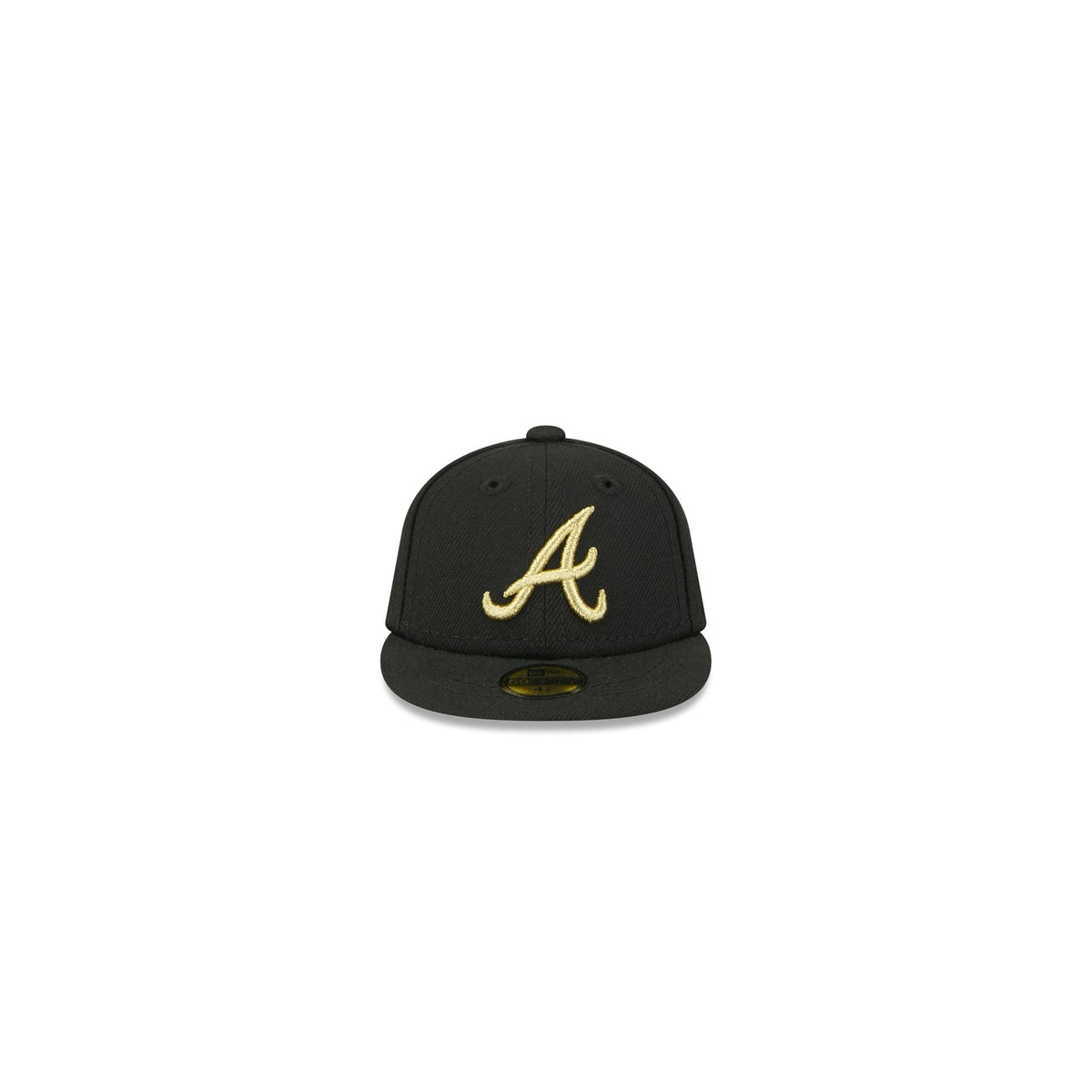 Atlanta Braves Gold Logo Mini 59FIFTY Fitted Hat