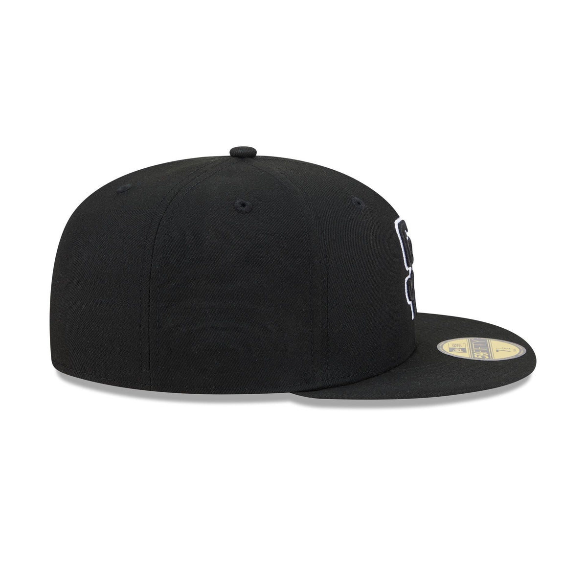 San Diego Padres Black and White Basic 59FIFTY Fitted Hat