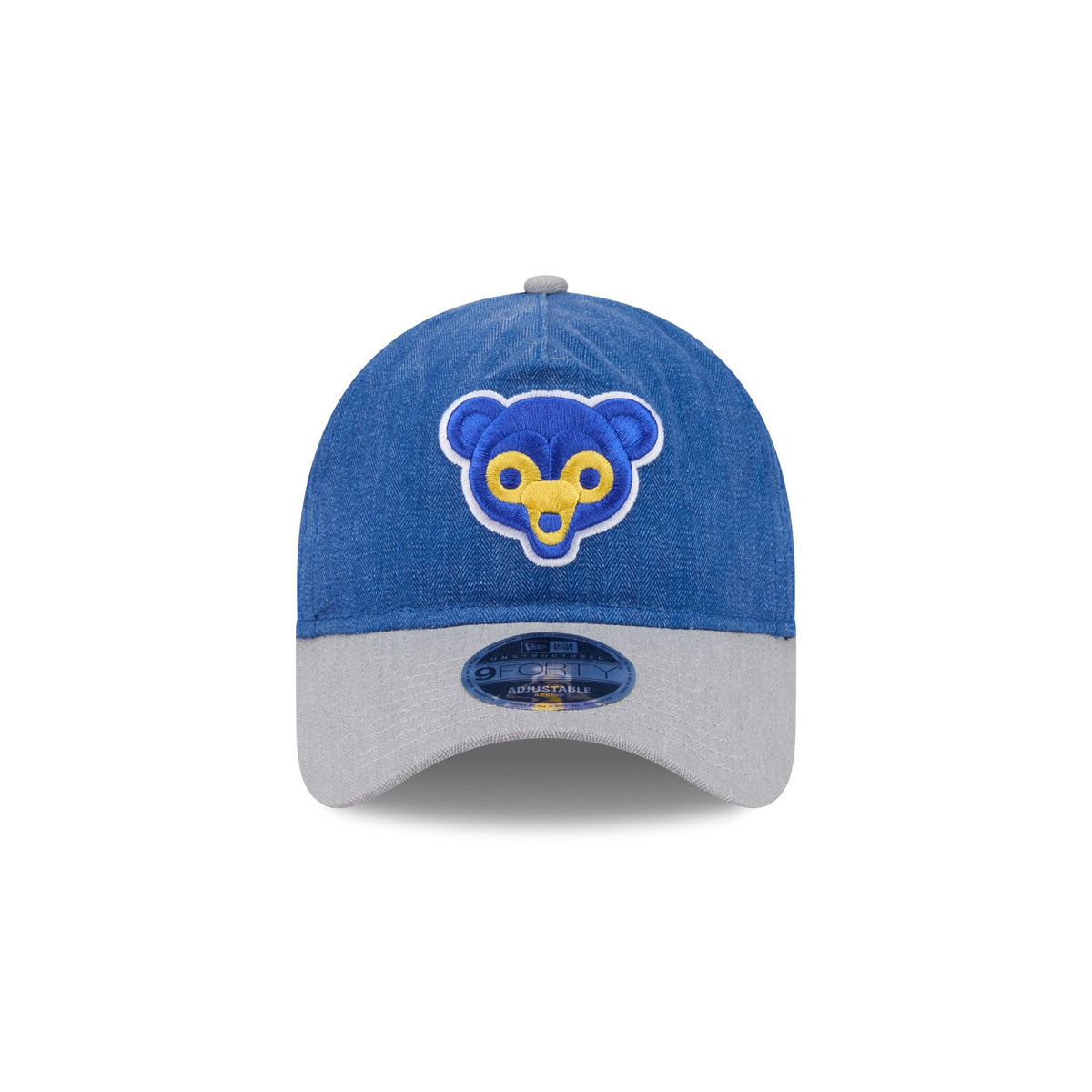 Chicago Cubs Herringbone Team Colors 9FORTY A-Frame Adjustable Hat