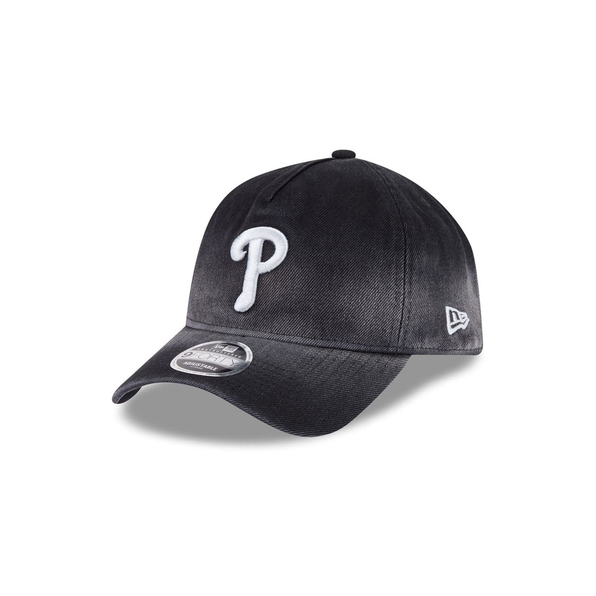 Philadelphia Phillies Washed Black Denim 9FORTY A-Frame Unstructured Snapback Hat