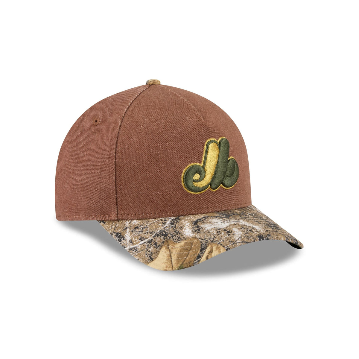 Montreal Expos Camo Twill 9FORTY M-Crown A-Frame Snapback Hat
